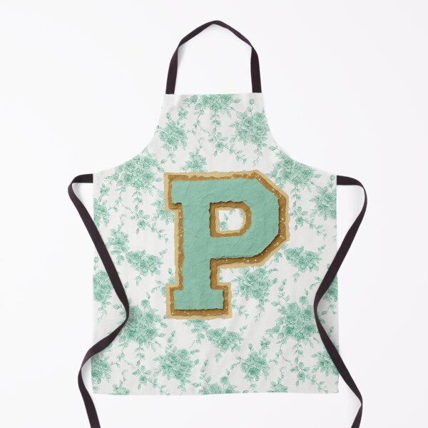 Item preview, Vintage Floral Green Letter P Monogram designed and sold by ITCHAWAWAA.