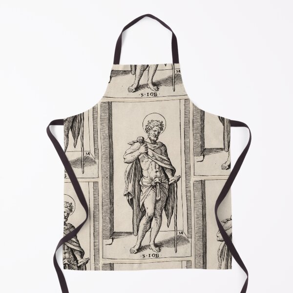 Item preview, Saint Job Renaissance Engraving Portrait designed and sold by artofuniverse.