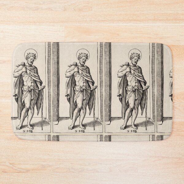 Item preview, Saint Job Renaissance Engraving Portrait designed and sold by artofuniverse.