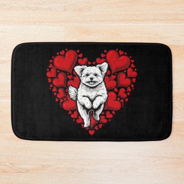 Item preview, fluffy white Maltese dog designed and sold by 123ks.