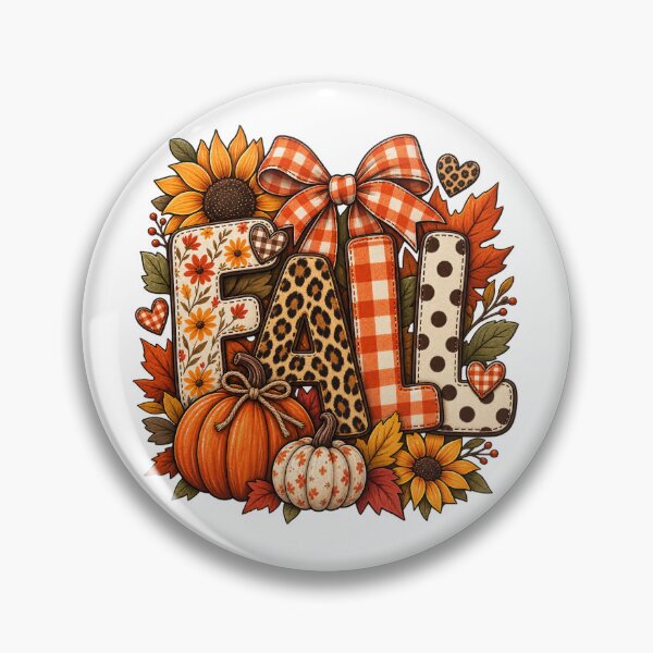 Item preview, Fall Floral Patchwork – Cozy Autumn Pumpkin Leopard Print designed and sold by afr-saad.
