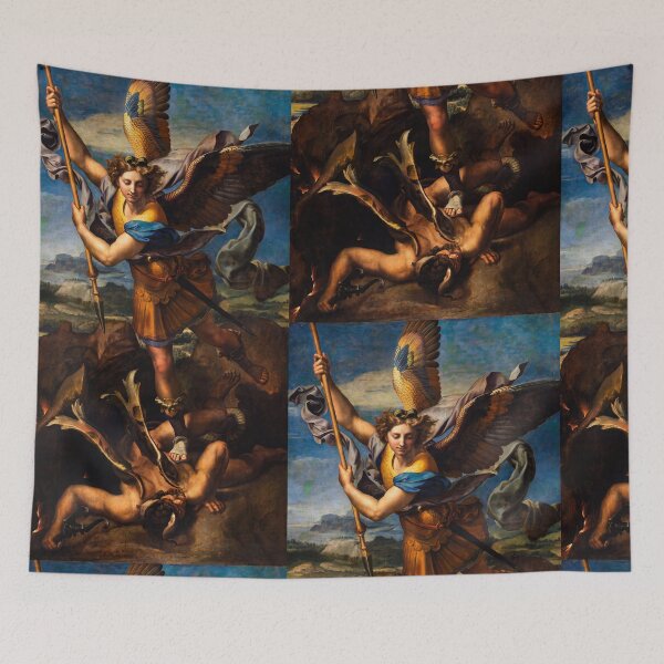 Item preview, Saint Michael Vanquishing Satan designed and sold by artofuniverse.