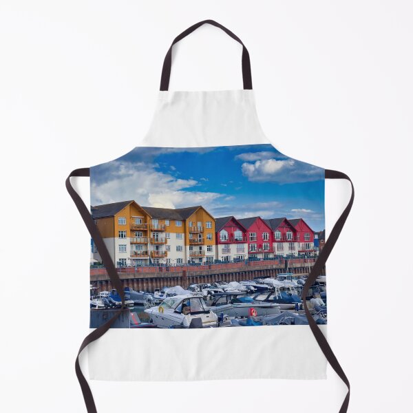 Item preview, Exmouth Marina Colourful Waterfront Buildings Photography designed and sold by leonwoods.