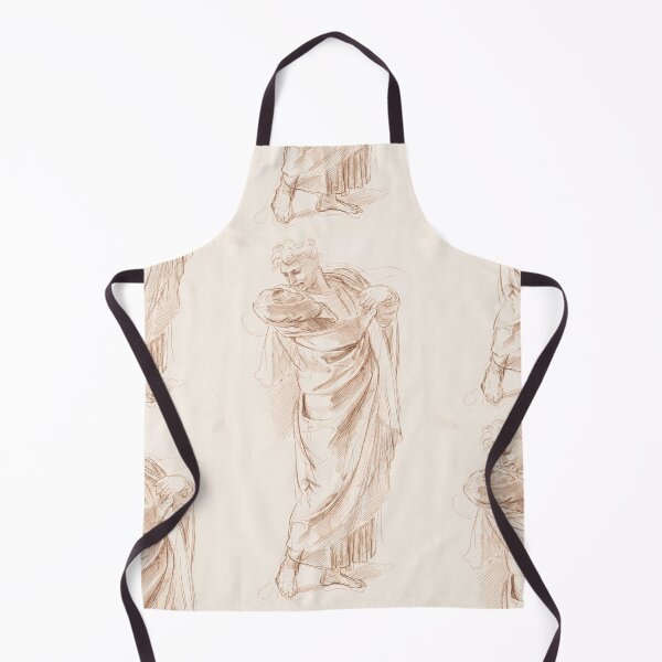 Item preview, Draped Standing Figure Red Chalk Study designed and sold by artofuniverse.