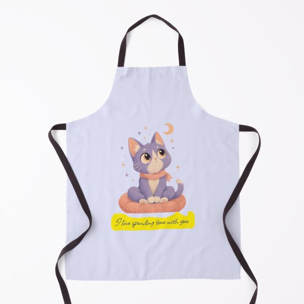 Item preview, I Love Spending Time With You Cute Cat Kawaii Art designed and sold by NikBrin Prevail .