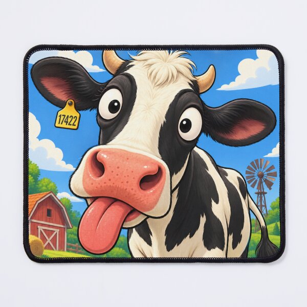 Item preview, Funny Cow Cartoon – Silly Farm Animal Moo Humor designed and sold by waikibi ⭐⭐⭐⭐.