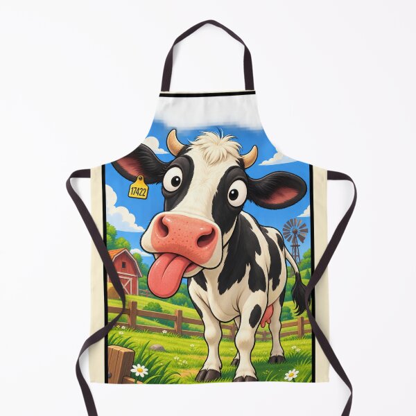Item preview, Funny Cow Cartoon – Silly Farm Animal Moo Humor designed and sold by waikibi ⭐⭐⭐⭐.