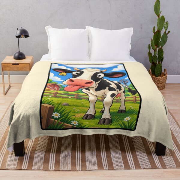 Item preview, Funny Cow Cartoon – Silly Farm Animal Moo Humor designed and sold by waikibi ⭐⭐⭐⭐⭐.