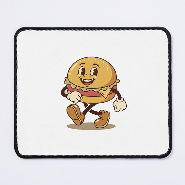 Item preview, Cheerful Burger Strolling Along Carefree designed and sold by HoopeStylee.