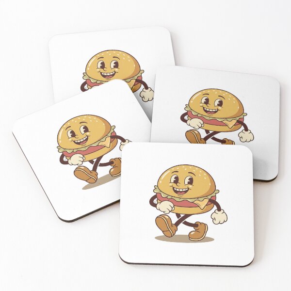 Item preview, Cheerful Burger Strolling Along Carefree designed and sold by HoopeStylee.