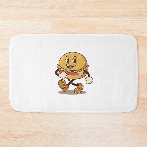 Item preview, Cheerful Burger Strolling Along Carefree designed and sold by HoopeStylee.