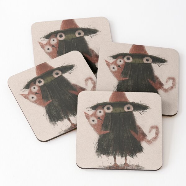 Item preview, Green Goblin Witch with Fox designed and sold by FestosGouache.