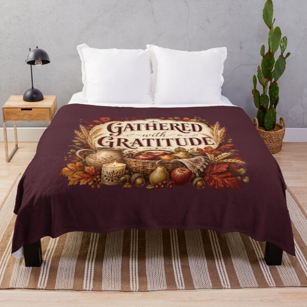Item preview, Gathered With Gratitude – Autumn Harvest Family Design designed and sold by astersgraphics.