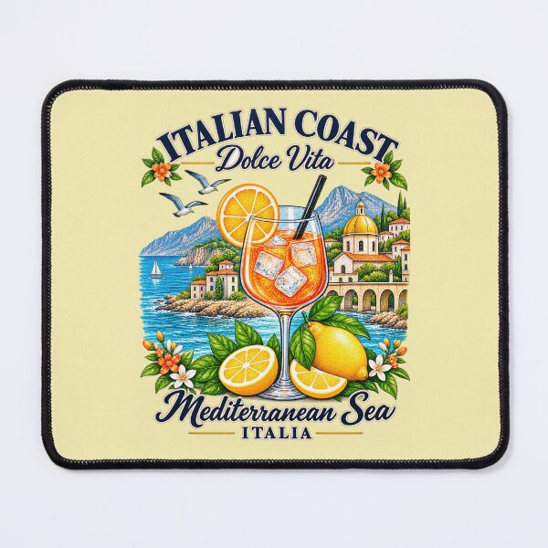 Item preview, Italian Coast Dolce Vita Cocktail Design designed and sold by WearTheVibe Store.
