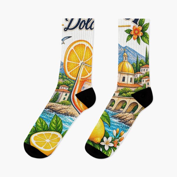 Aperçu de l'œuvre Design de cocktail Dolce Vita sur la côte italienne créée et vendue par WearTheVibe Store.