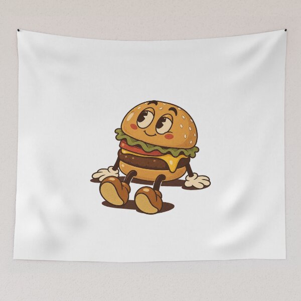 Item preview, Peaceful Burger Enjoying A Quiet Moment designed and sold by HoopeStylee.