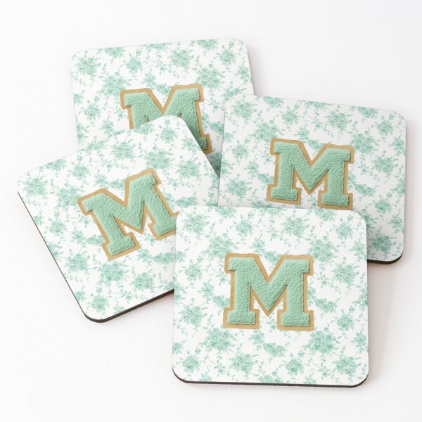 Item preview, Letter M Green Floral Paper Cutout designed and sold by ITCHAWAWAA.