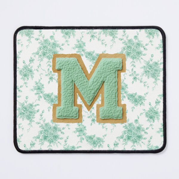 Item preview, Letter M Green Floral Paper Cutout designed and sold by ITCHAWAWAA.