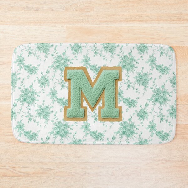 Item preview, Letter M Green Floral Paper Cutout designed and sold by ITCHAWAWAA.