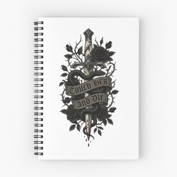 Item preview, Touch Her And Die Gothic Dagger Dark Romance designed and sold by EmberlitPublish.