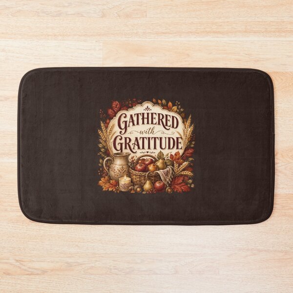 Item preview, Gathered With Gratitude – Autumn Harvest Family Design designed and sold by astersgraphics.