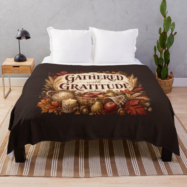 Item preview, Gathered With Gratitude – Autumn Harvest Family Design designed and sold by astersgraphics.