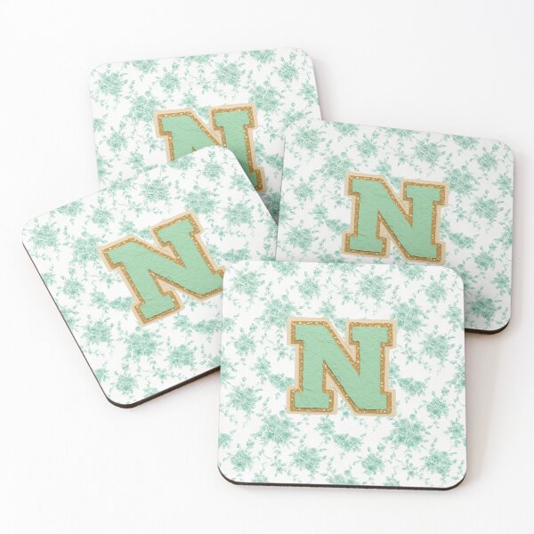 Item preview, Letter N Green Floral Paper Cutout designed and sold by ITCHAWAWAA.