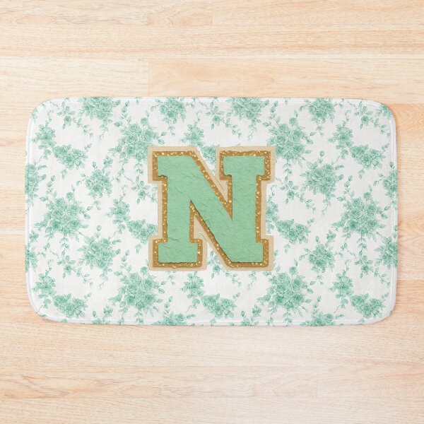Item preview, Letter N Green Floral Paper Cutout designed and sold by ITCHAWAWAA.