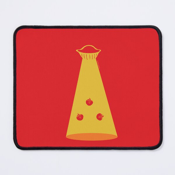 Item preview, OVNI Abducción de Tomates Red Retro Art Print designed and sold by tomatostudyco.