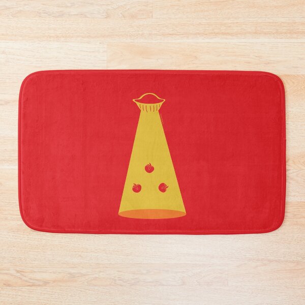 Item preview, OVNI Abducción de Tomates Red Retro Art Print designed and sold by tomatostudyco.