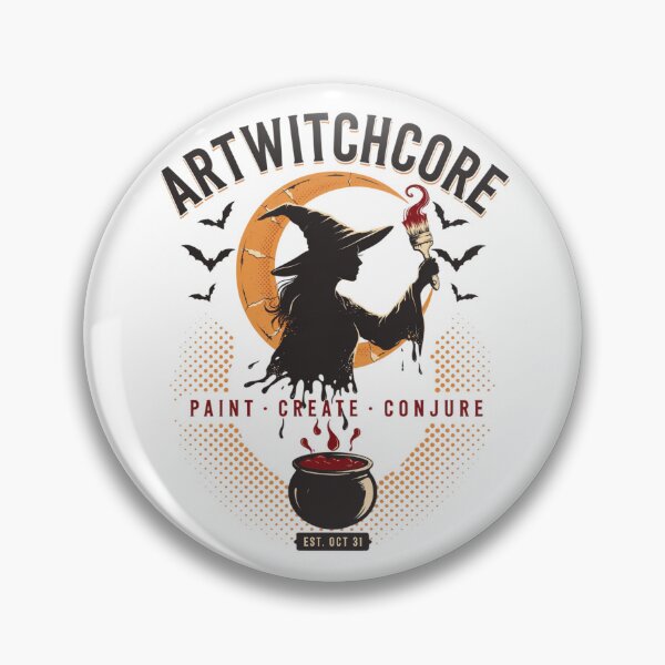 Item preview, Witch Artist Halloween T-Shirt | Paint & Potion Magic Cauldron Witchy Graphic Tee v5 designed and sold by DarylWelsh2024.