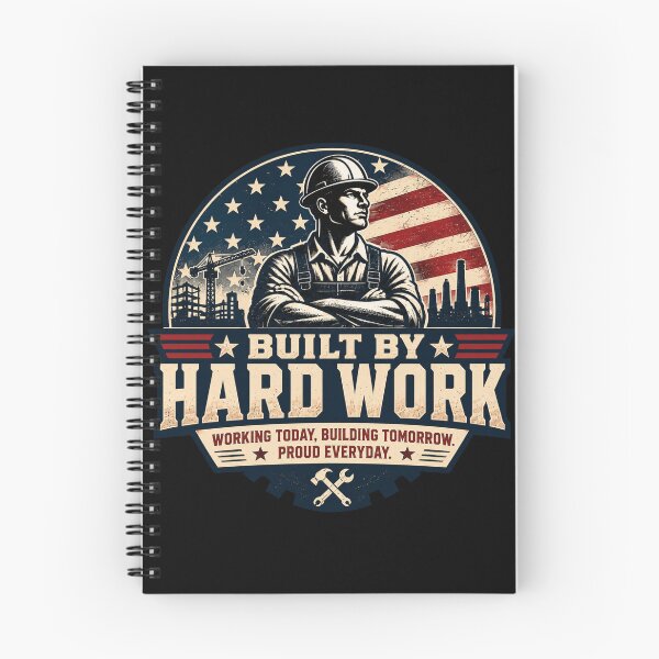 Item preview, Built by Hard Work | American Labor Day Worker Vintage T-Shirt designed and sold by Tresh Store.