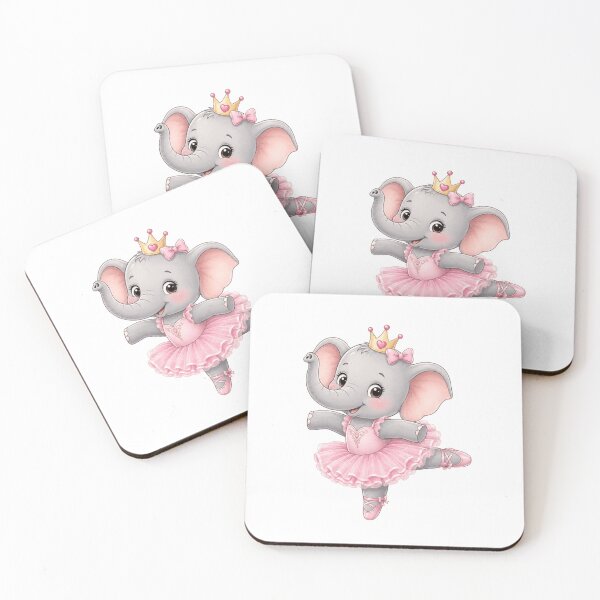 Item preview, Cute Elephant Ballerina - Princess Elephant Pink Tutu designed and sold by ToonyTeez.