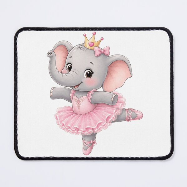 Item preview, Cute Elephant Ballerina - Princess Elephant Pink Tutu designed and sold by ToonyTeez.