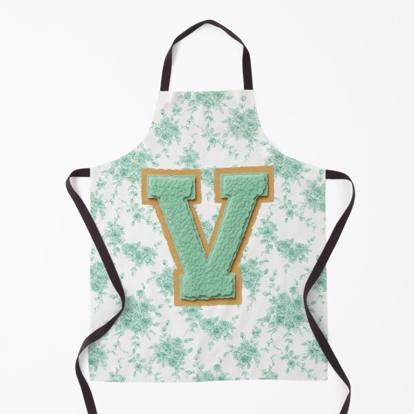 Item preview, Letter V Green Floral Paper Cutout designed and sold by ITCHAWAWAA.