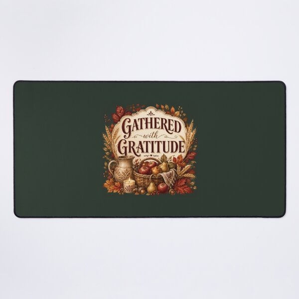 Item preview, Gathered With Gratitude – Autumn Harvest Family Design designed and sold by astersgraphics.