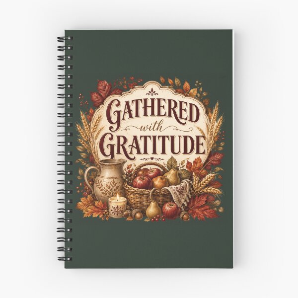 Item preview, Gathered With Gratitude – Autumn Harvest Family Design designed and sold by astersgraphics.