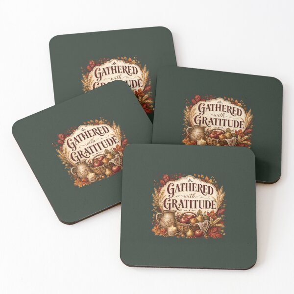 Item preview, Gathered With Gratitude – Autumn Harvest Family Design designed and sold by astersgraphics.