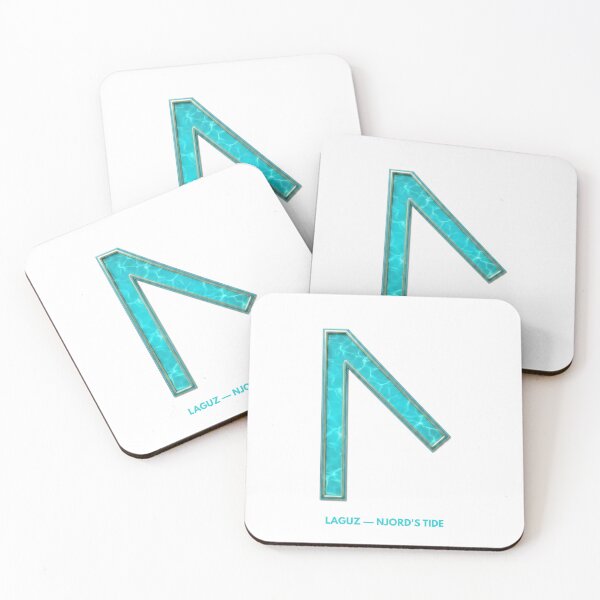 Item preview, Cyber Laguz Rune Norse Njord Water Symbol designed and sold by CalmFrameArt.