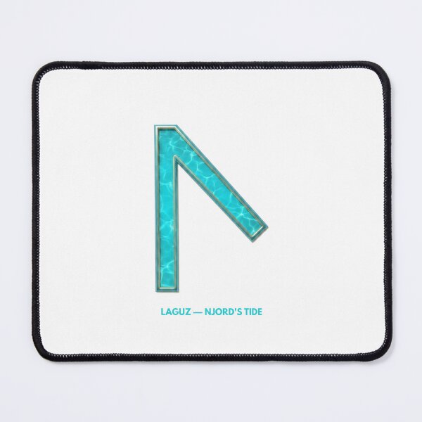Item preview, Cyber Laguz Rune Norse Njord Water Symbol designed and sold by CalmFrameArt.