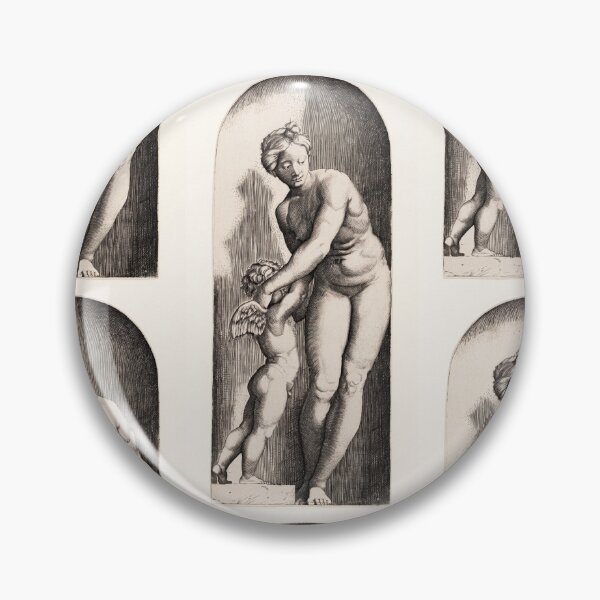 Item preview, Venus and Cupid Classical Engraving designed and sold by artofuniverse.