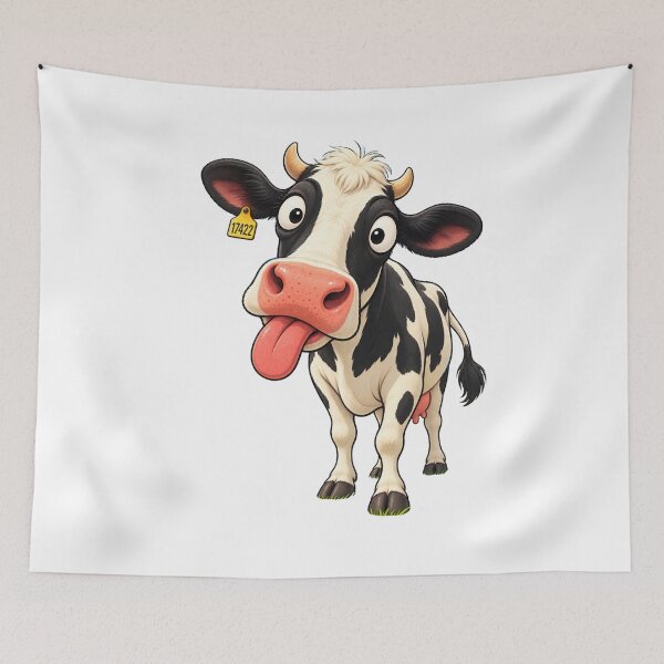 Item preview, Funny Cow Cartoon – Silly Farm Animal Moo Humor designed and sold by waikibi ⭐⭐⭐⭐⭐.