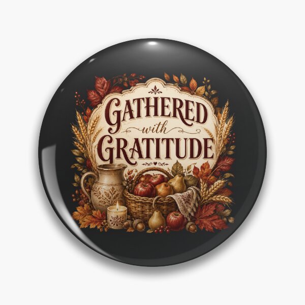 Item preview, Gathered With Gratitude – Autumn Harvest Family Design designed and sold by astersgraphics.