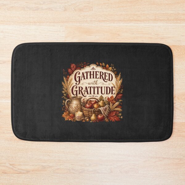 Item preview, Gathered With Gratitude – Autumn Harvest Family Design designed and sold by astersgraphics.
