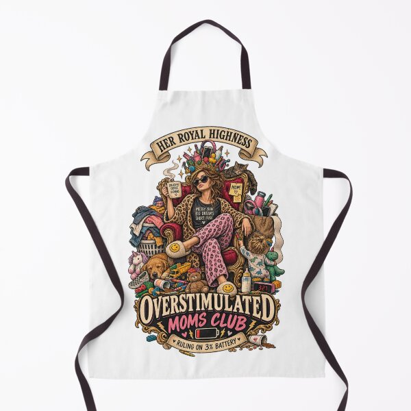 Item preview, Her Royal Highness Overstimulated Moms Club - Funny Mom Life Ruling On 3% Battery designed and sold by Neurospicy Trolls.