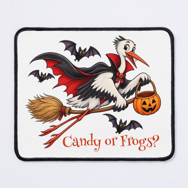 Item preview, Candy or Frogs? – Funny Vampire Stork Halloween Design designed and sold by Buli89.