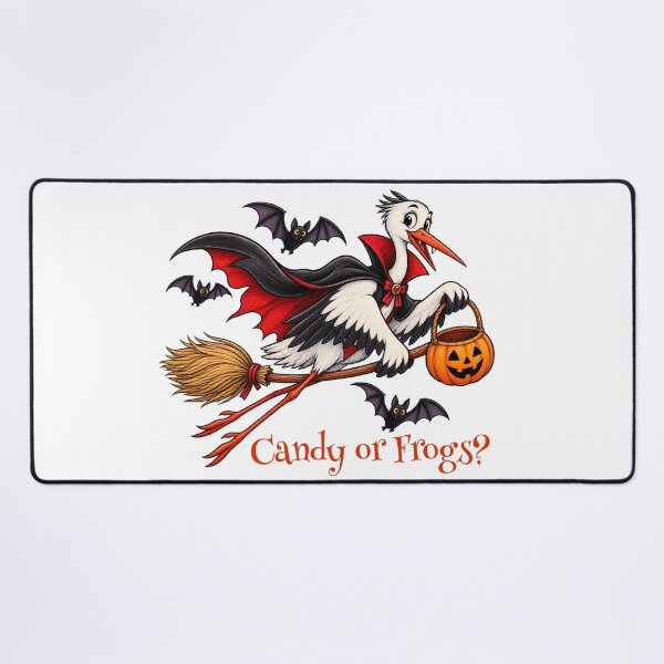 Item preview, Candy or Frogs? – Funny Vampire Stork Halloween Design designed and sold by Buli89.