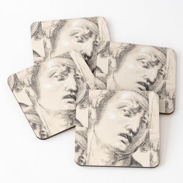 Item preview, Expressive Charcoal Head Study Renaissance designed and sold by artofuniverse.
