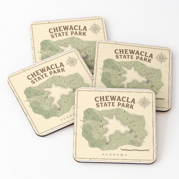 Item preview, Chewacla State Park Map Alabama designed and sold by DetourDgn.