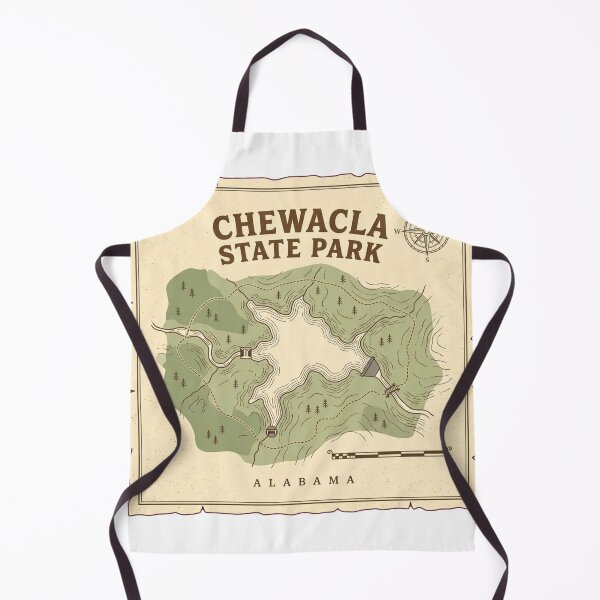 Item preview, Chewacla State Park Map Alabama designed and sold by DetourDgn.